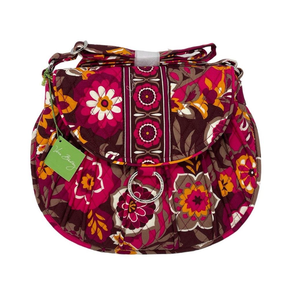 NWT VERA BRADLEY Saddle Up Crossbody Bag, Color = Carnaby